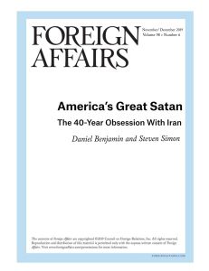 America’s Great Satan