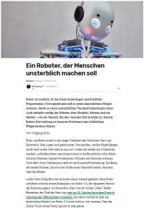 Ein Roboter, der Menschen unsterblich machen soll