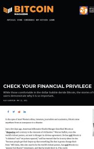 Check Your Financial Privilege