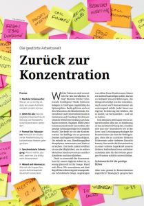 Zurück zur Konzentration