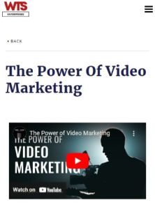 The Power of Video Marketing