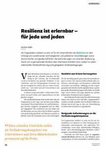 Resilienz ist erlernbar – für jede und jeden