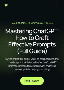 Mastering ChatGPT