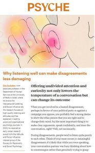 Why listening well can make disagreements less damaging