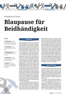 Blaupause für Beidhändigkeit