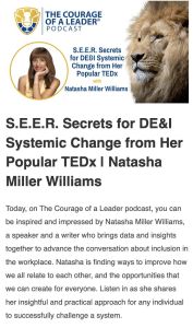 Secretos S.E.E.R. para el cambio sistémico en DEI de su popular TEDx | Natasha Miller Williams