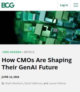 How CMOs Are Shaping Their GenAI Future