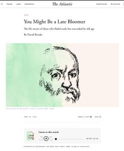 You Might Be a Late Bloomer